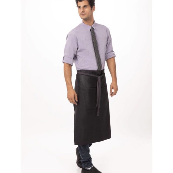 Chef Works Unisex Boulder Bistro Apron, Black, One Size NEW Urban Collection - Picture 4 of 4